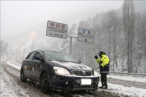 Control de carretera en Andorra